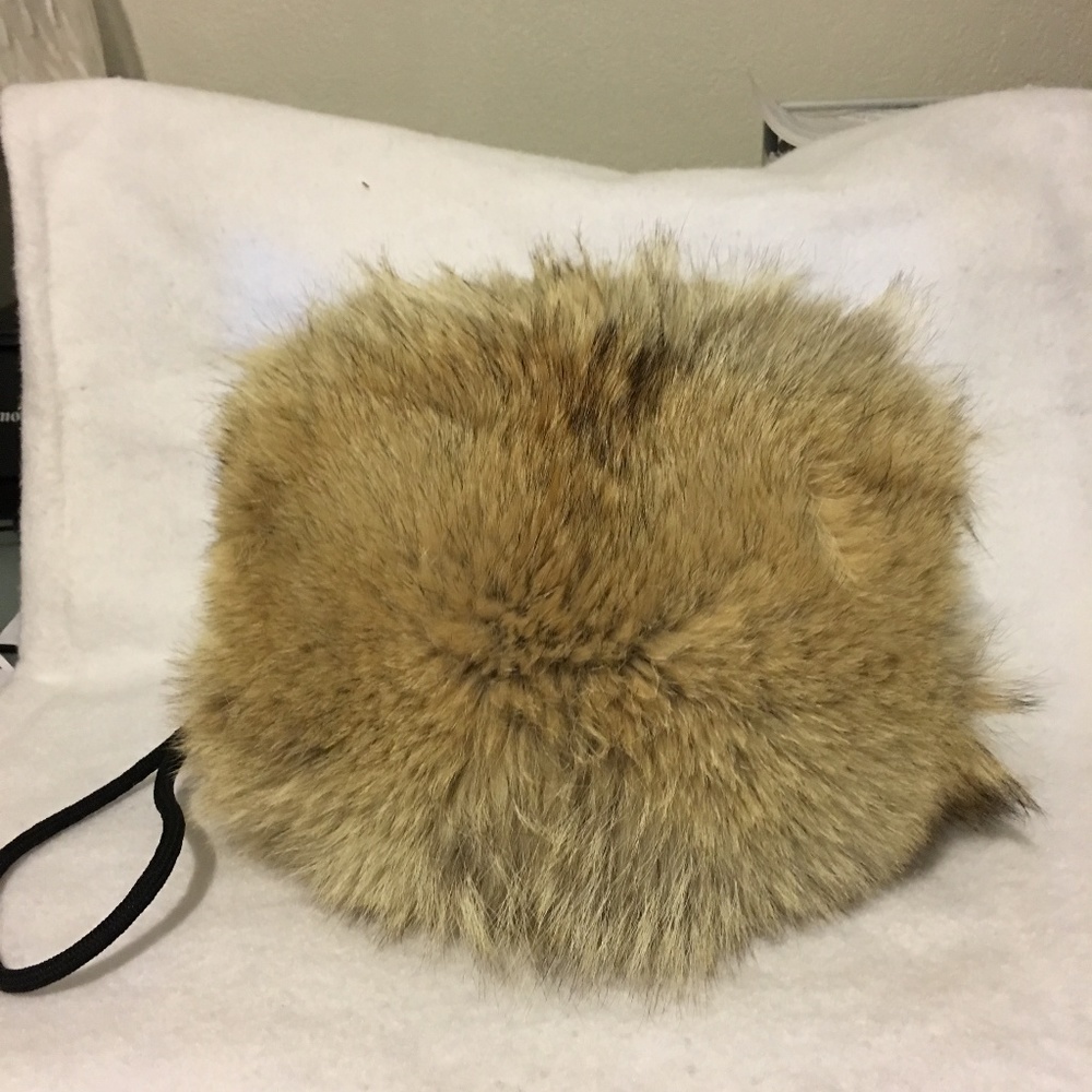 Authentic Coyote Fur Hand Muff Large